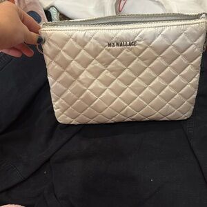 MZ Wallace pearly white crossbody purse
